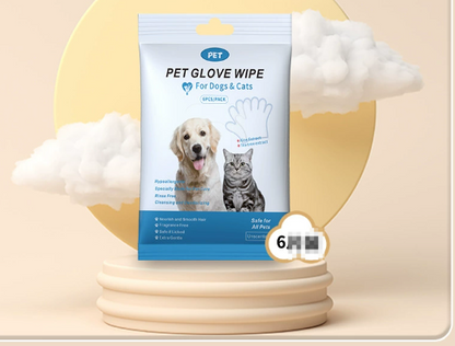 Pet Cleaning Gloves & Wipes